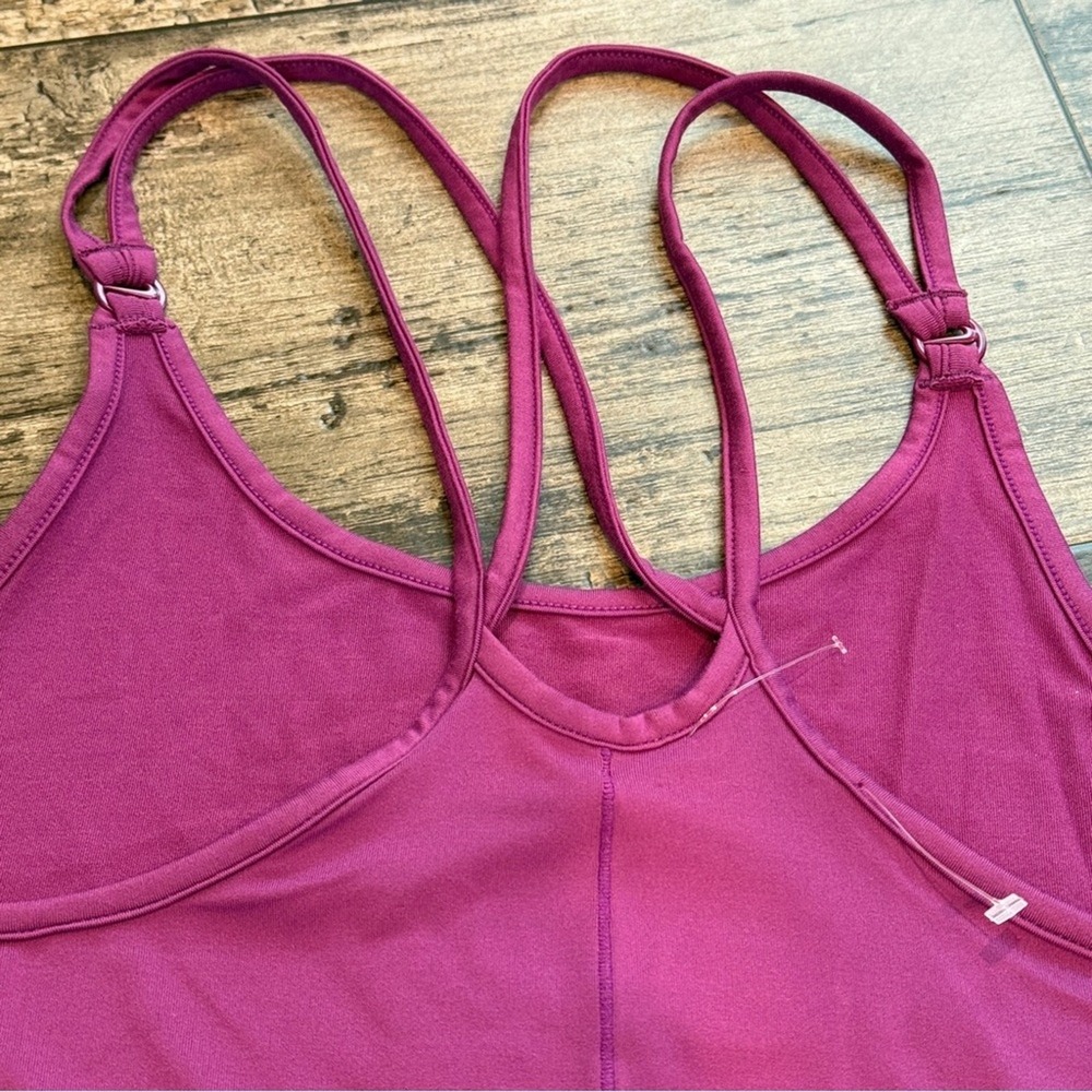 Nike Dri-FIT One Luxe Slim Fit Tank Top 'Viotech' Purple‎ Medium DD4931-503 NEW - Picture 10 of 13